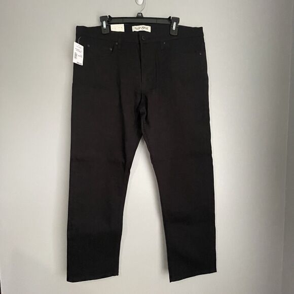 NEW Jos A Bank 1905 Jeans Men's 36x29 Black Tailored Fit Stretch Denim Pants - Picture 2 of 15